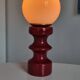 Ceramic and opaline table lamp