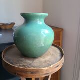 Light green ceramic vase