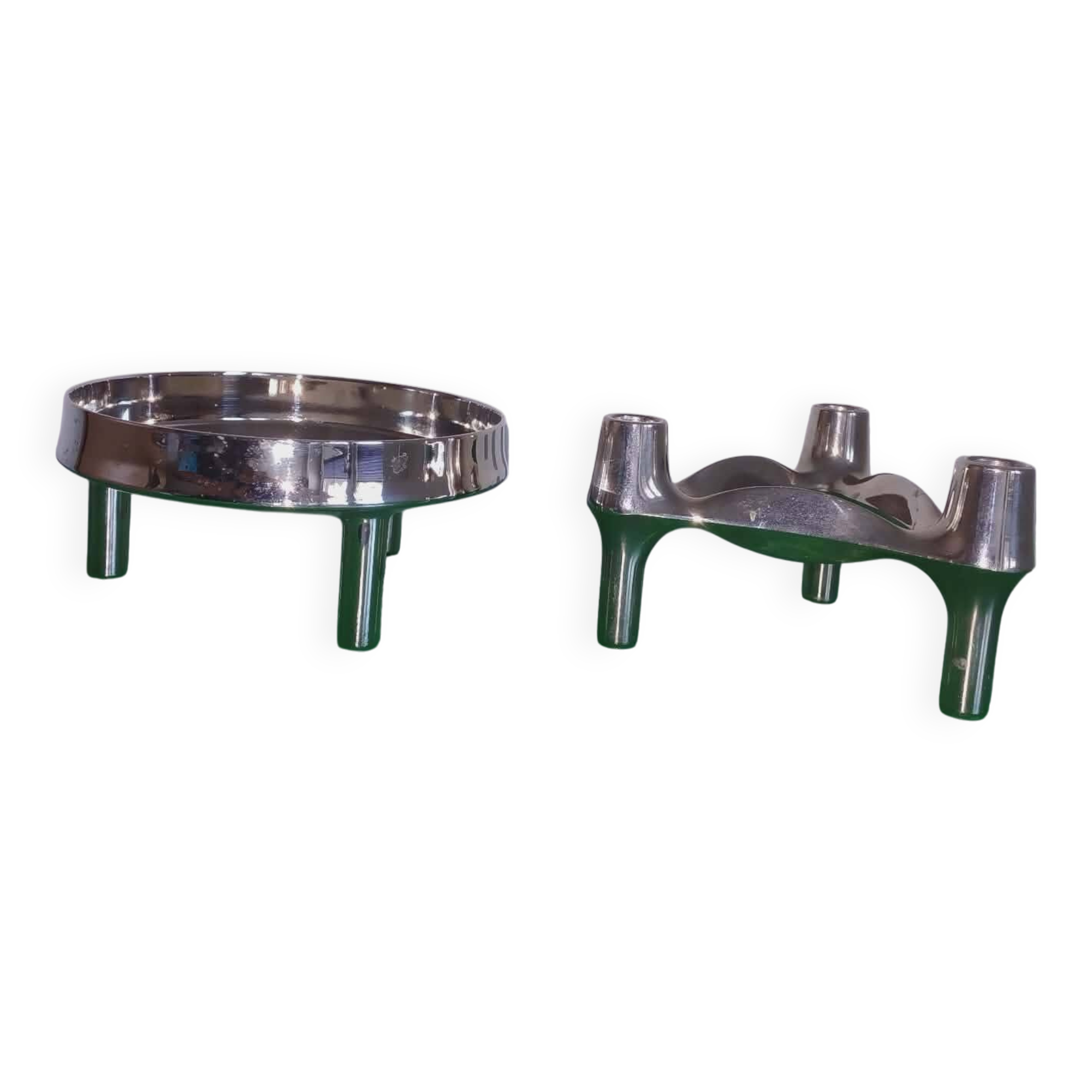 " BMF "  Candle Holder + shell . Set 2