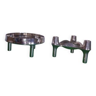 " BMF "  Candle Holder + shell . Set 2