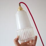 Vintage glass hanging lamp