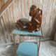 Golden Art Deco side table