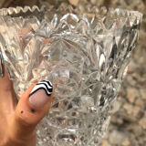 Ice bucket • vintage molded glass
