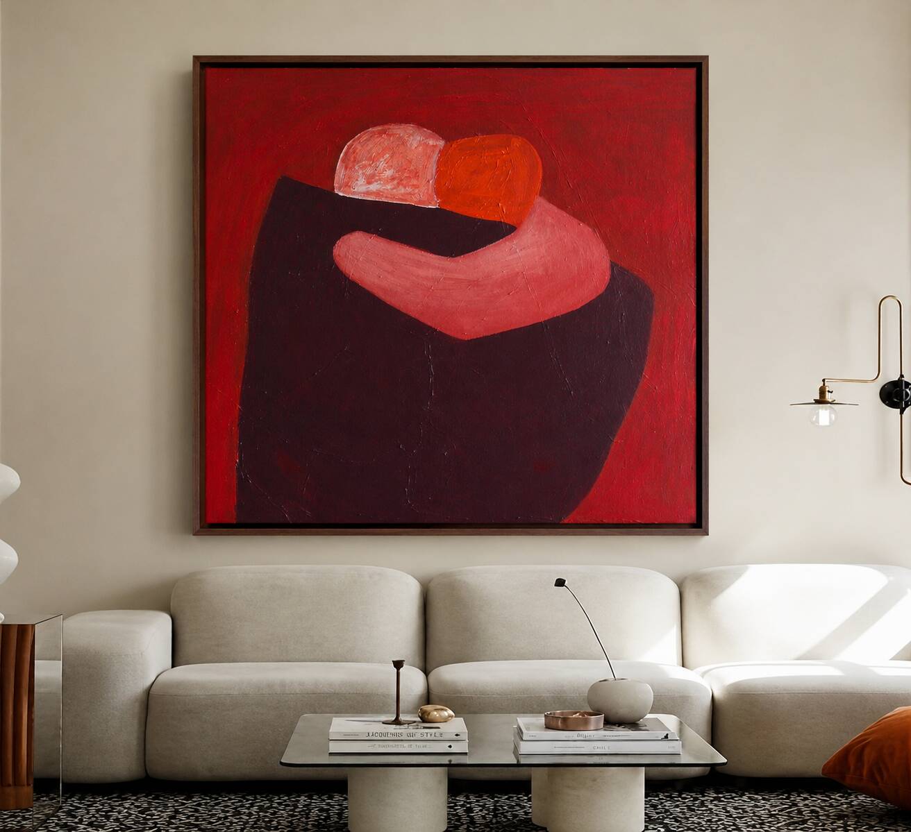 Here with you, stretched canvas signed.