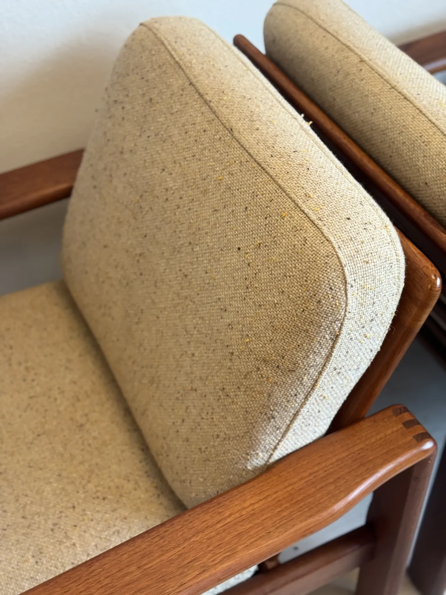 Vintage Danish teak easy chairs