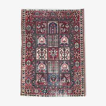 Carpet vintage Persian Bakhtiar made hand 144 x 198 cm