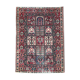 Carpet vintage Persian Bakhtiar made hand 144 x 198 cm