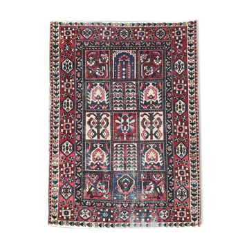 Carpet vintage Persian Bakhtiar made hand 144 x 198 cm