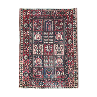 Carpet vintage Persian Bakhtiar made hand 144 x 198 cm