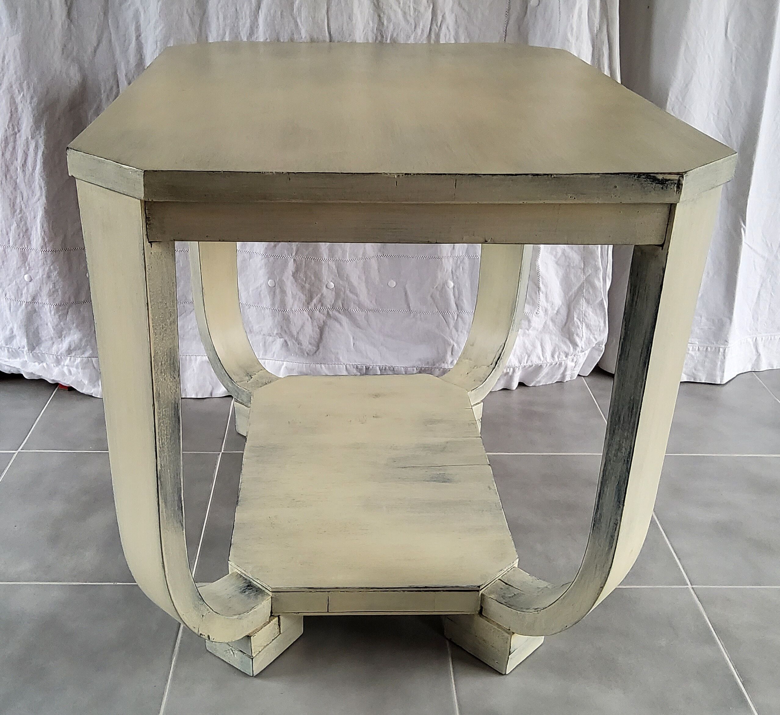 Patinated Art Deco coffee table