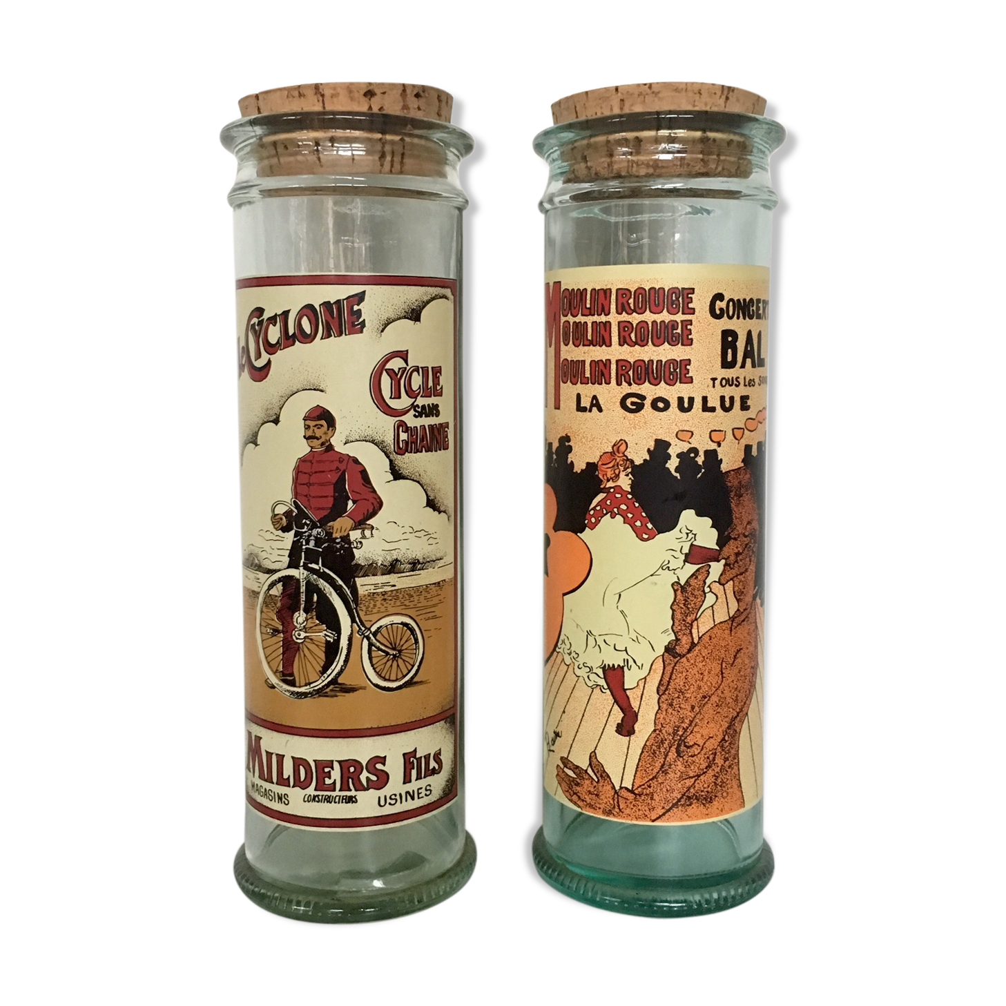 2 former major advertising jars