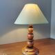 Antique Art Deco wooden lamp