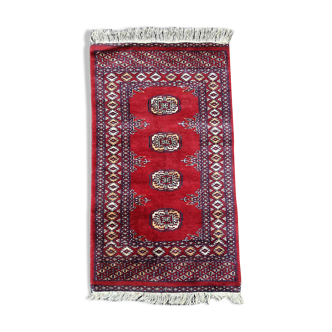 Tapis laine fait main boukhara pakistan 118x 61 cm