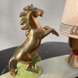 Art deco horse pitched bedside lamp 1930