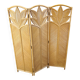 Vintage bamboo room divider or folding screen 1970s