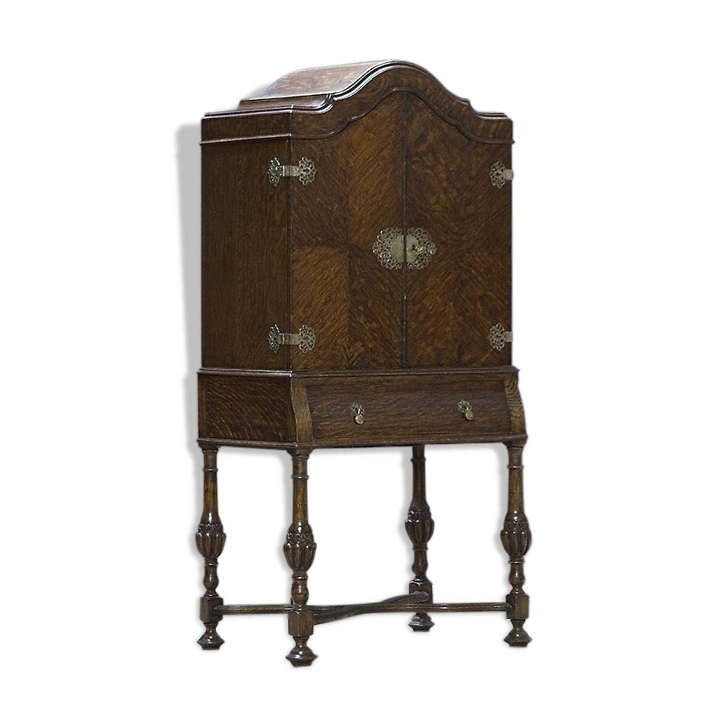 Oak cocktail cabinet early 1900