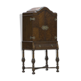 Armoire à cocktail en chêne début des années 1900