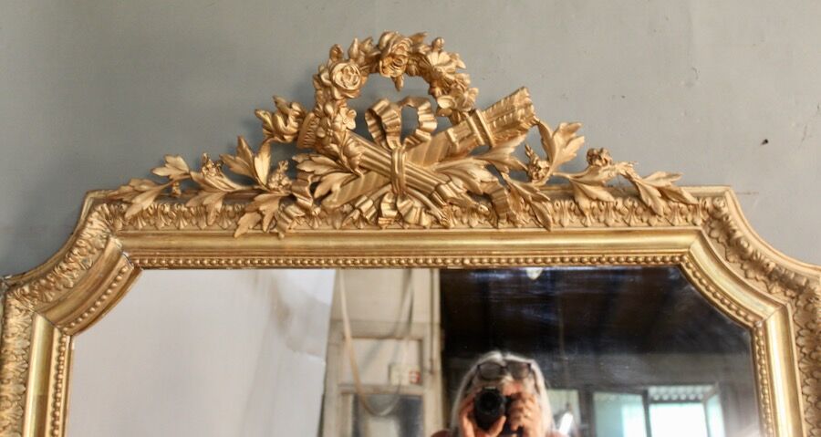 Golden Mirror with Fronton