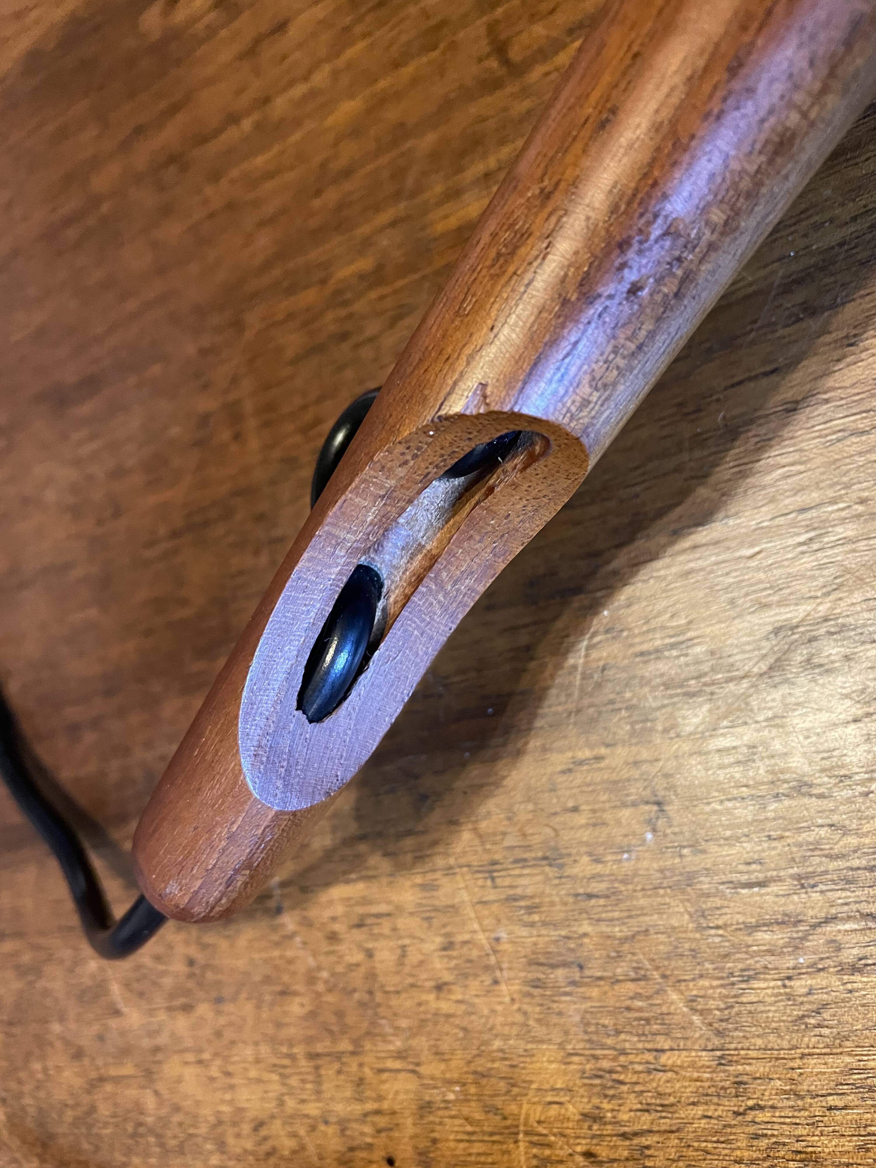 Scandinavian teak pendant light