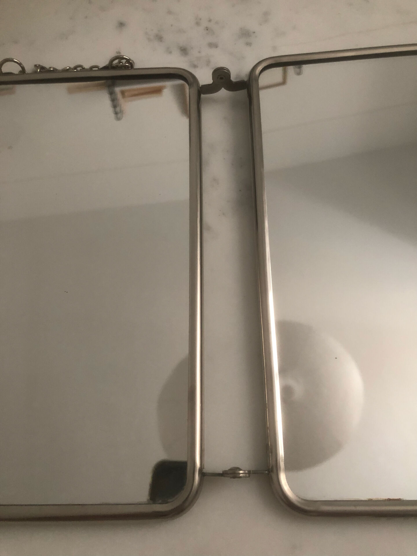Barber mirror triptych