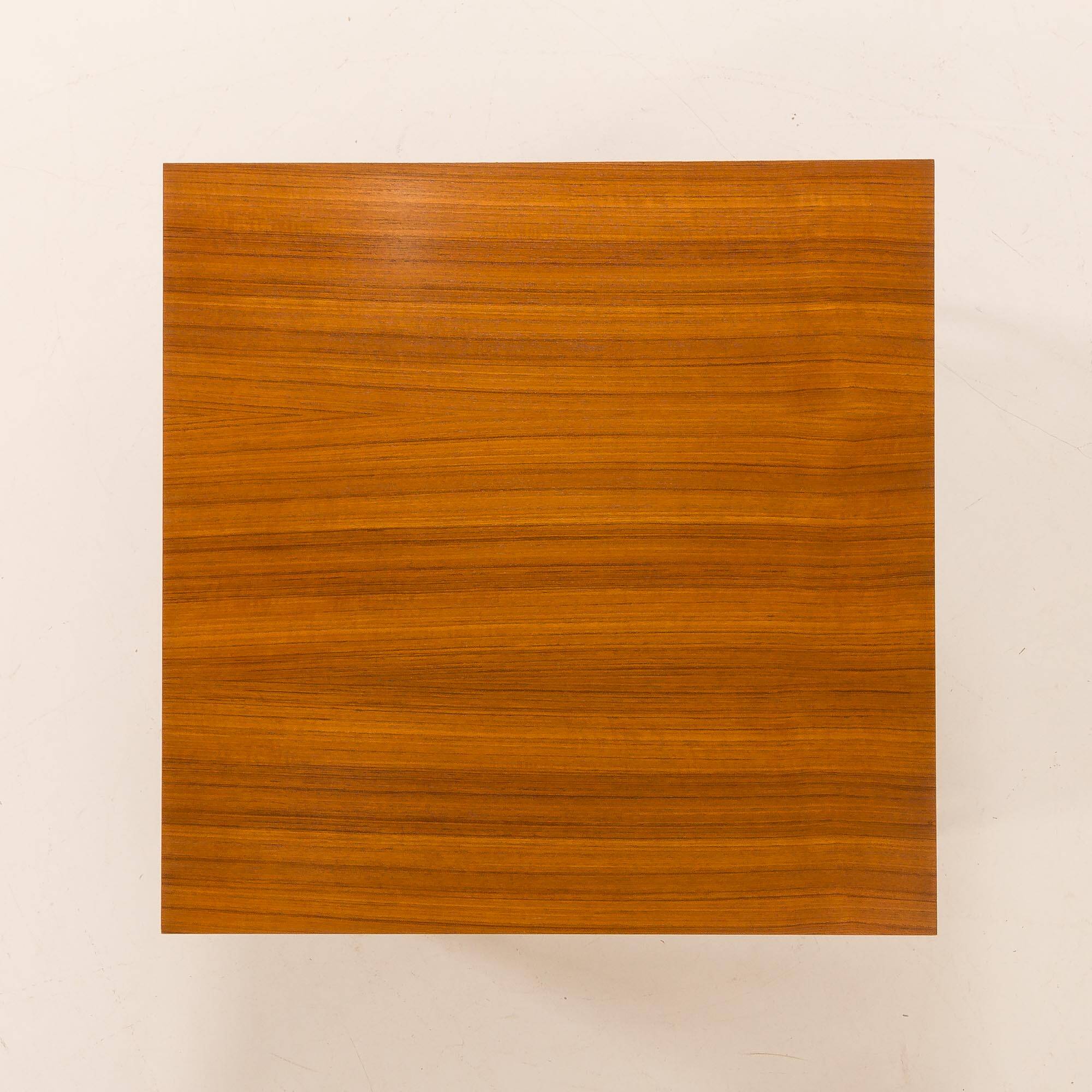 Scandinavian mid century square teak coffee table, Denmark 1970s