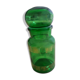 Green glass jar