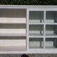 Showcase 2 doors sliding white