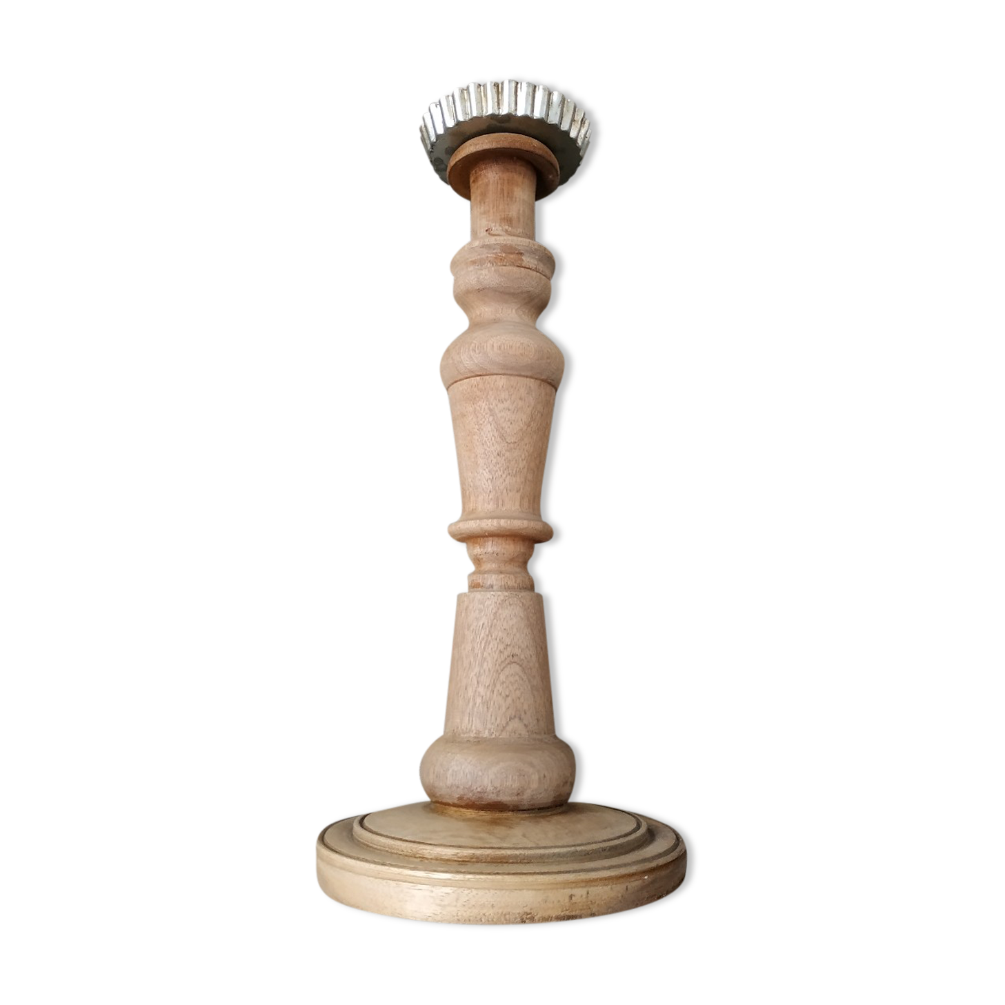 Wooden candle holder