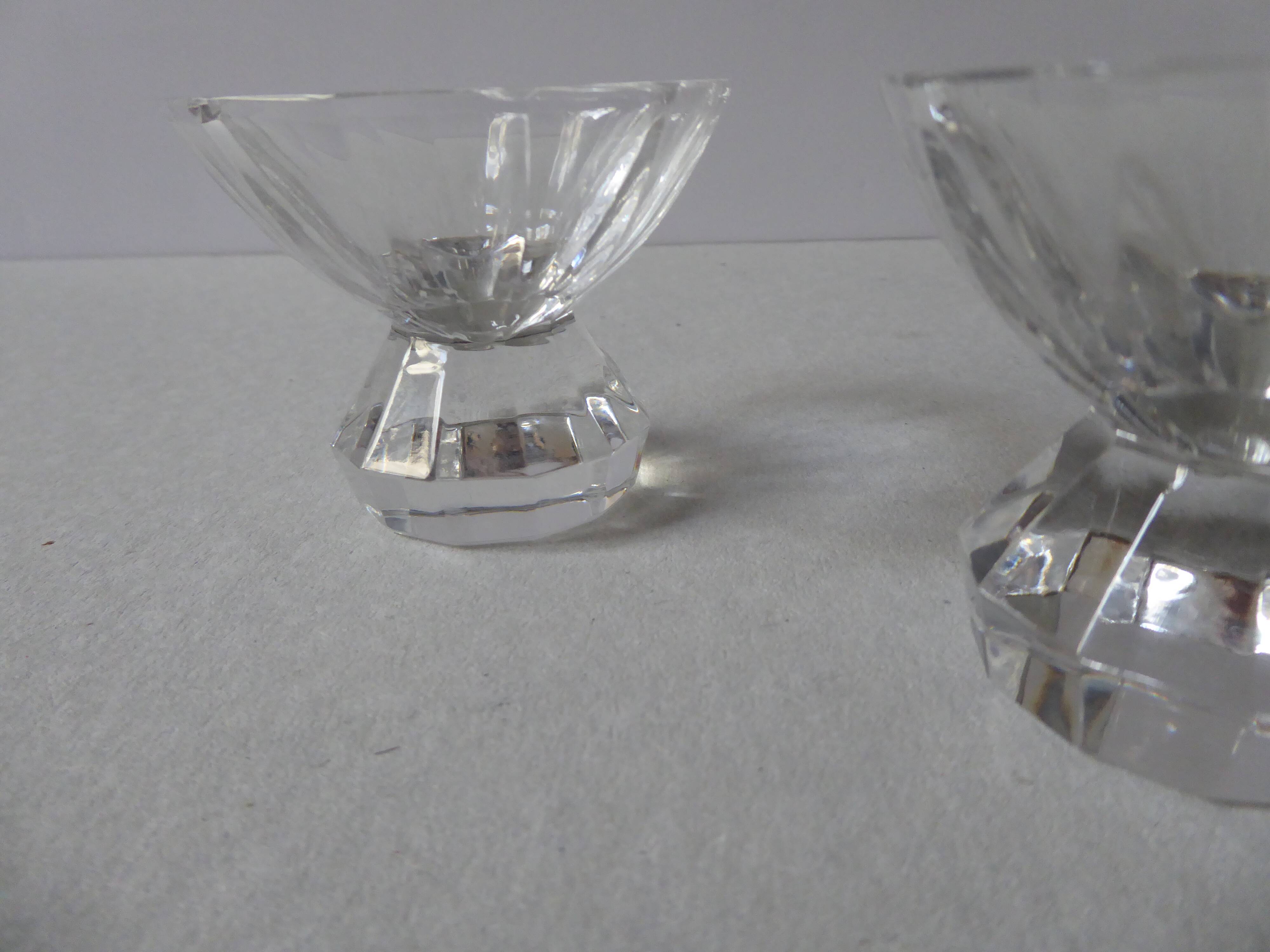 Two crystal candlesticks