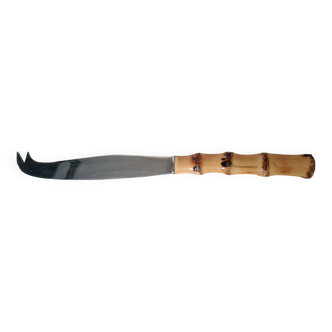 Bamboo handle cheese knife