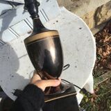 Bronzed ceramic lamp base