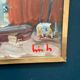 Original Swedish Oil on Canvas – “Coastal Village” by Eric Lo – Signed – Vintage & Framed
