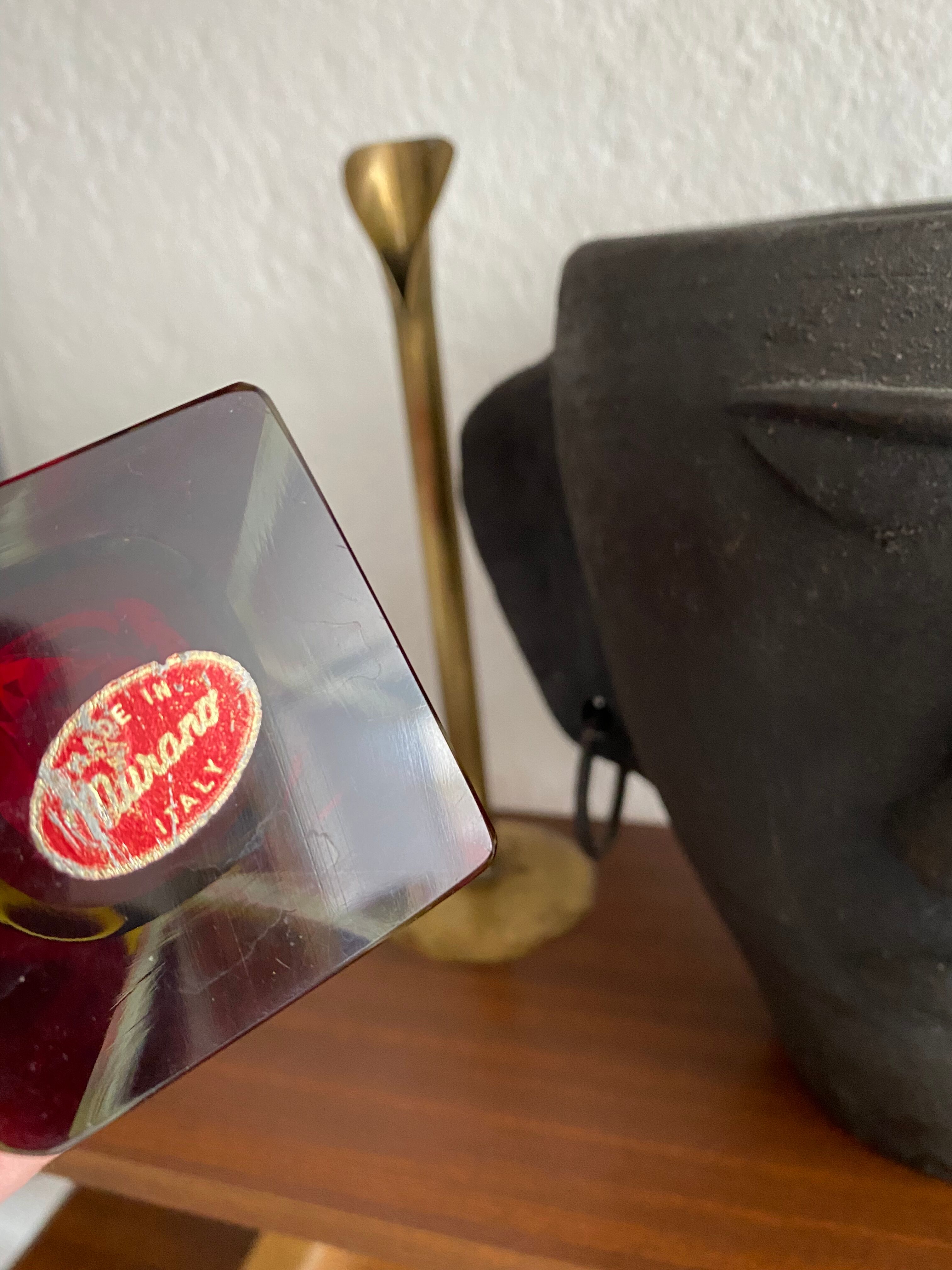 Vintage Murano glass vase 60s