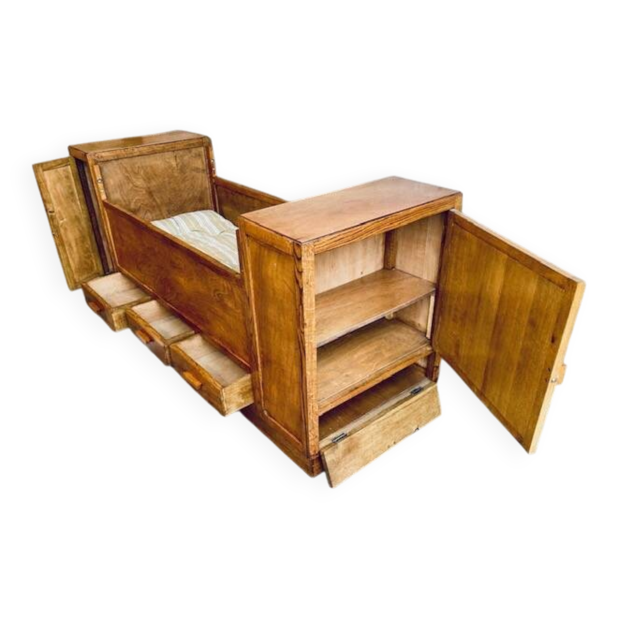 Bed and storage.