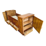 Bed and storage.