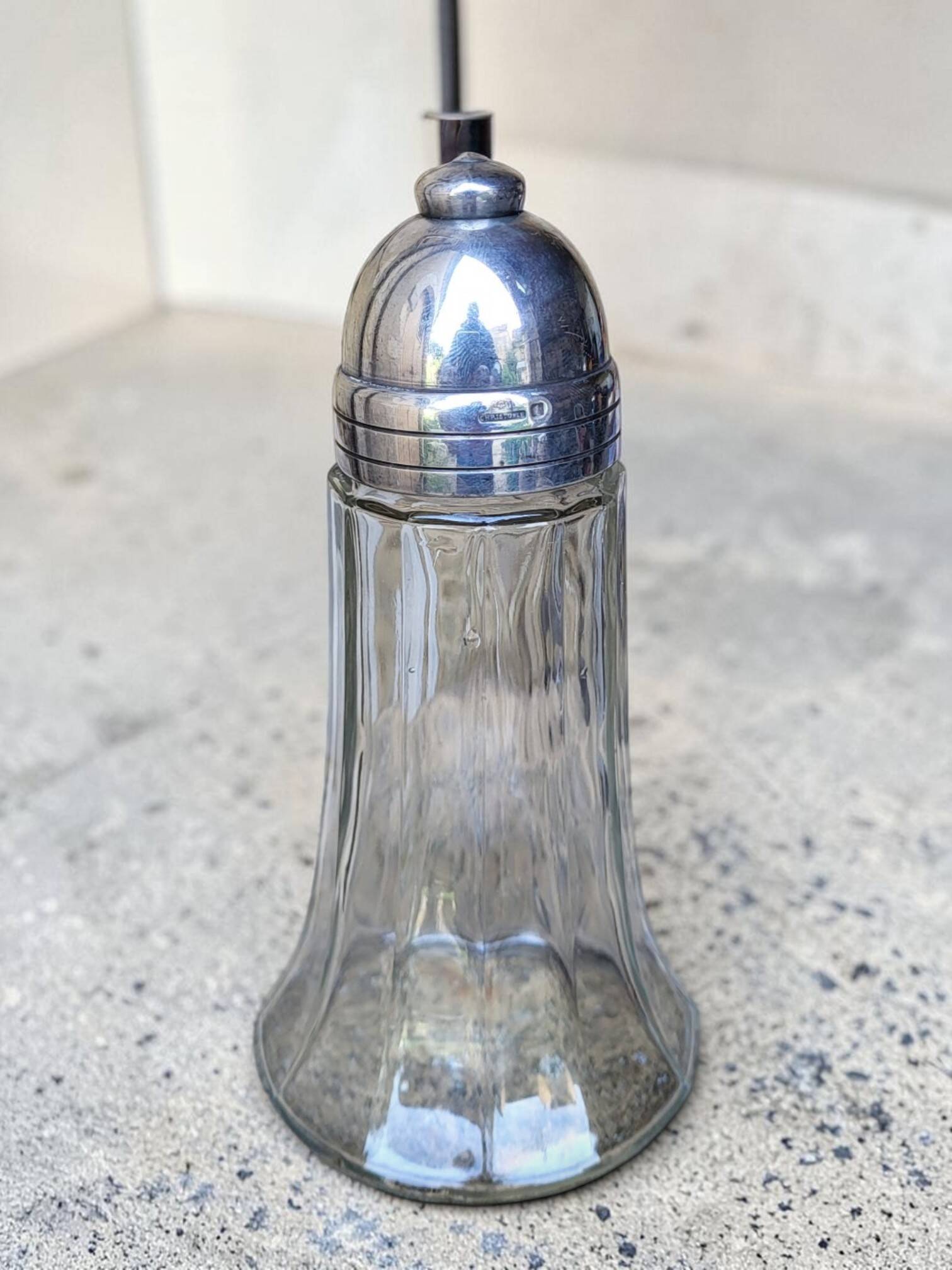 Silver-plated metal shaker by Christofle
