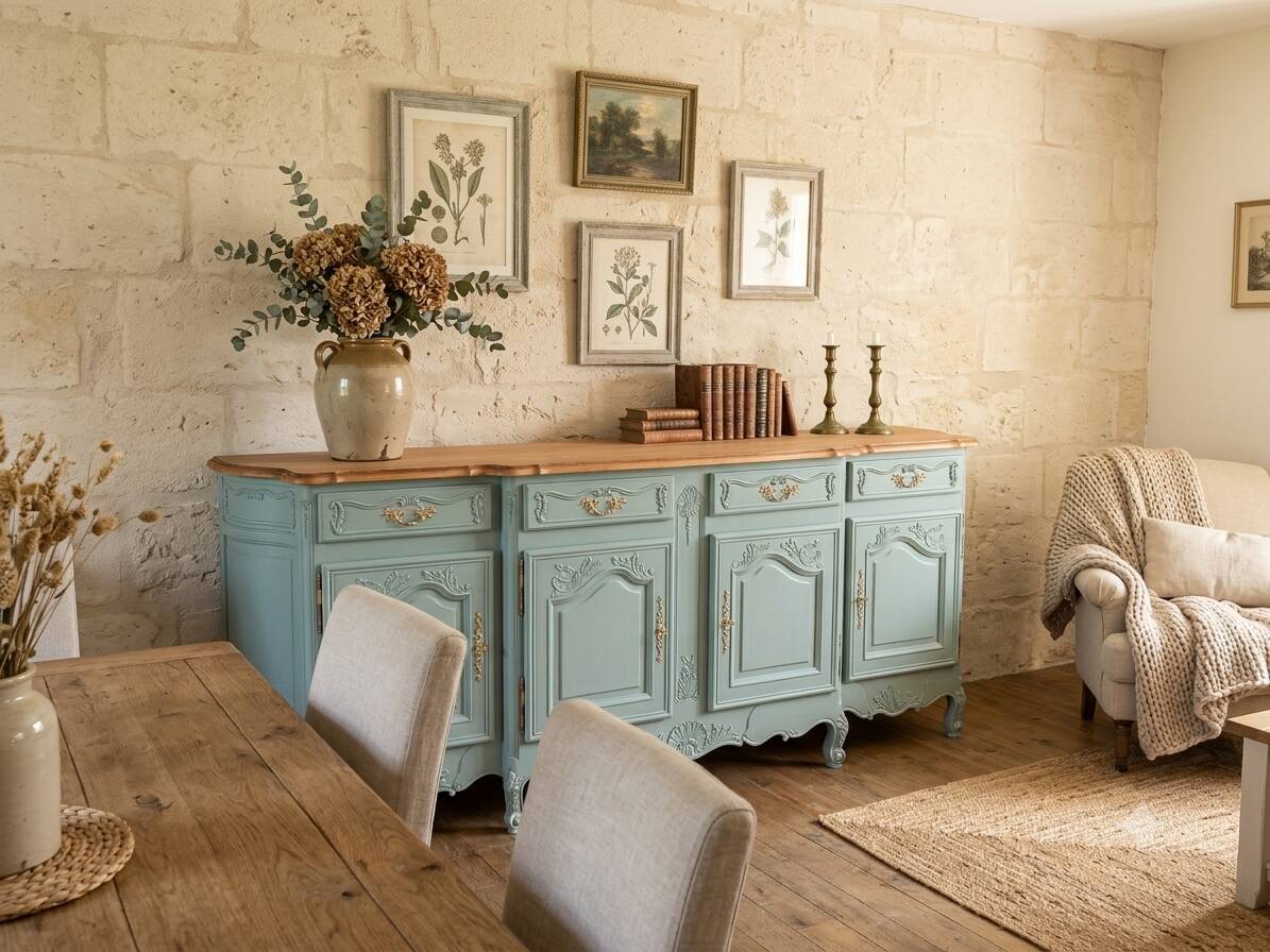 Buffet / Louis XV sideboard restored