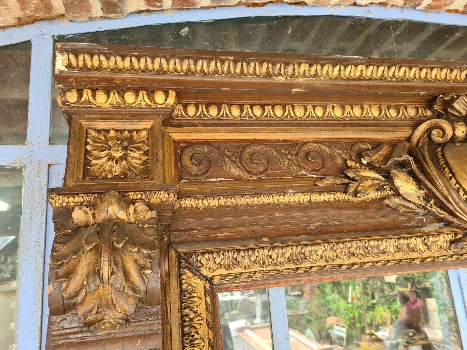 Encadrement de miroir trumeau panoramique