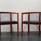 Scandinavian rope chairs by Niels Jørgen Haugesen for Tranekaer Denmark