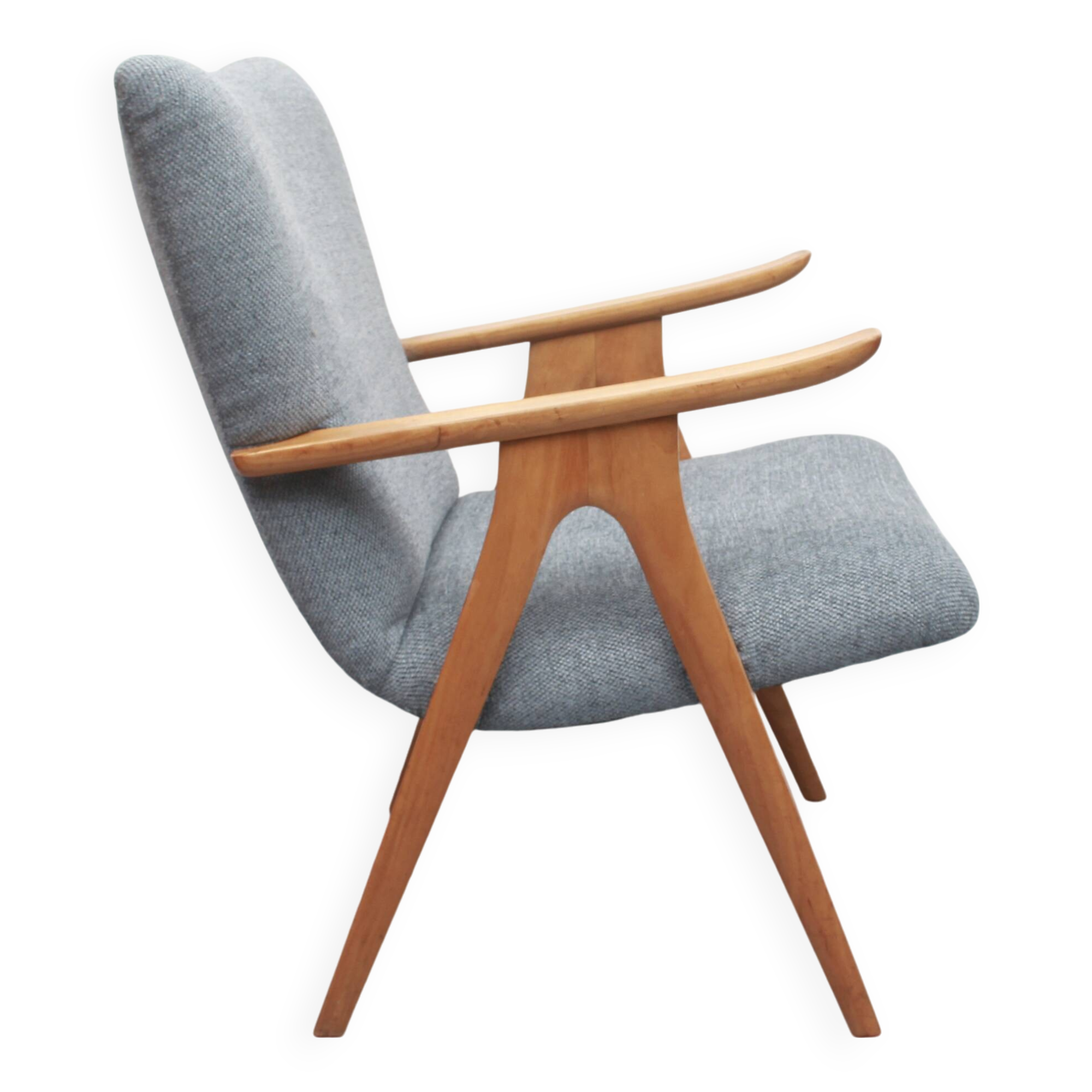 1950s  armchair in cherrywood