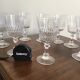 Lot de 6 verres à pied en cristal