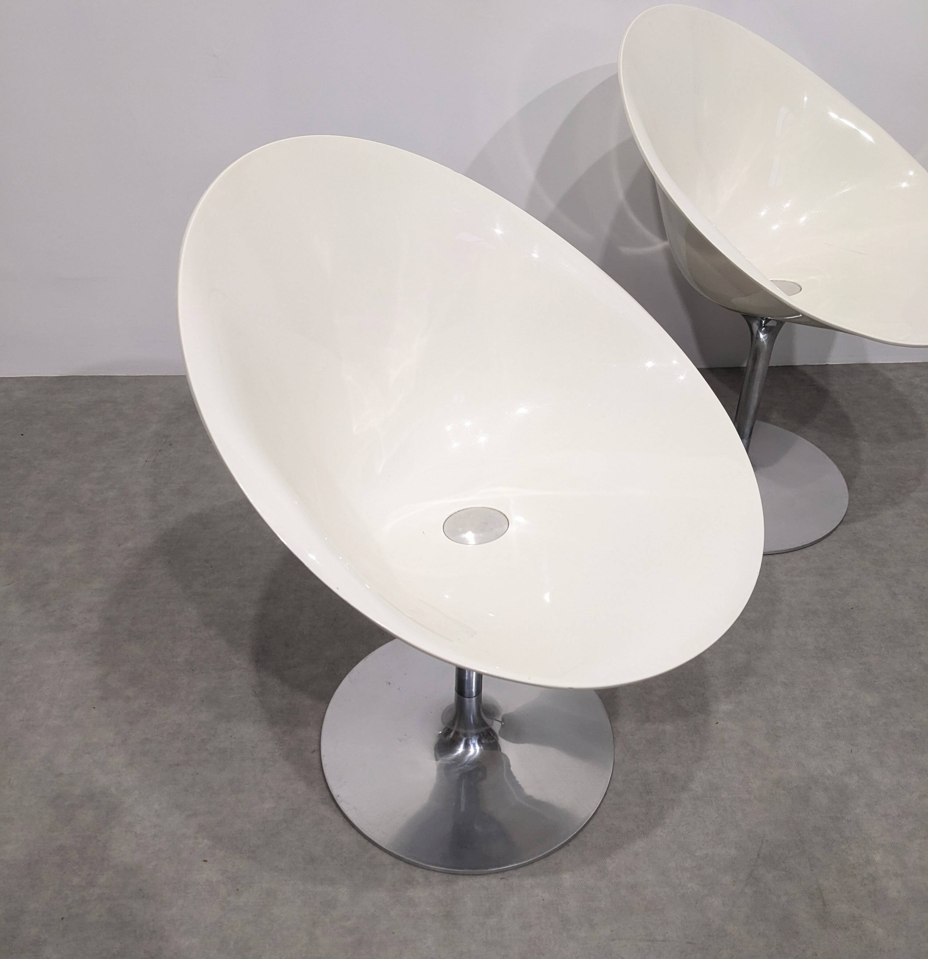 Two Kartell Eros chairs