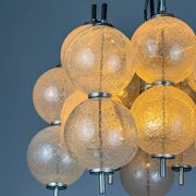 "Sterrenbeeld" Murano bubbled glass chandelier by Raak, Netherlands, 1960s