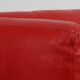 Red Mid-century 3-seater Leather Sofa by Edra, Italy 2000