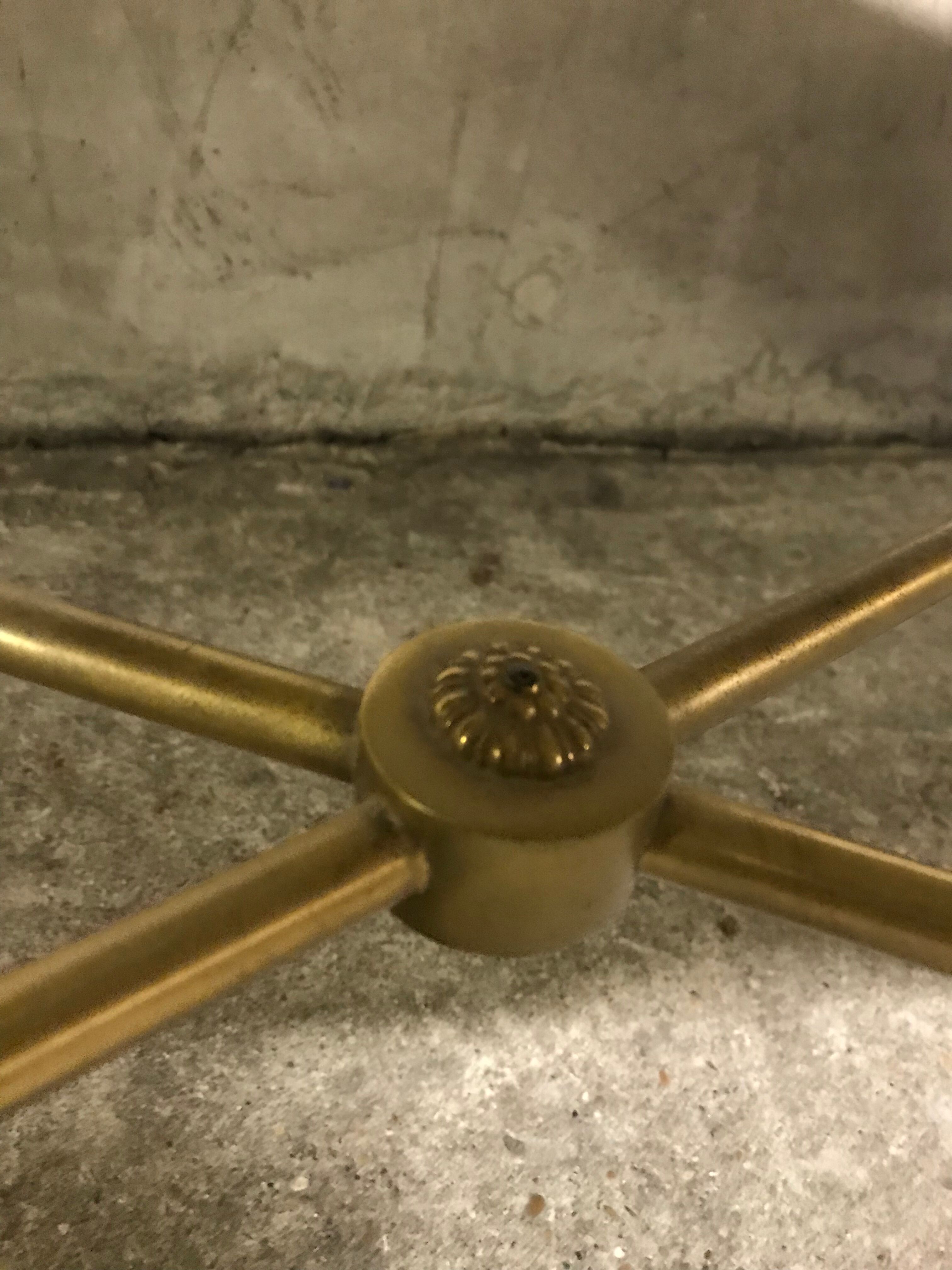 Table low brass marble 1950