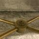 Table basse laiton marbre 1950