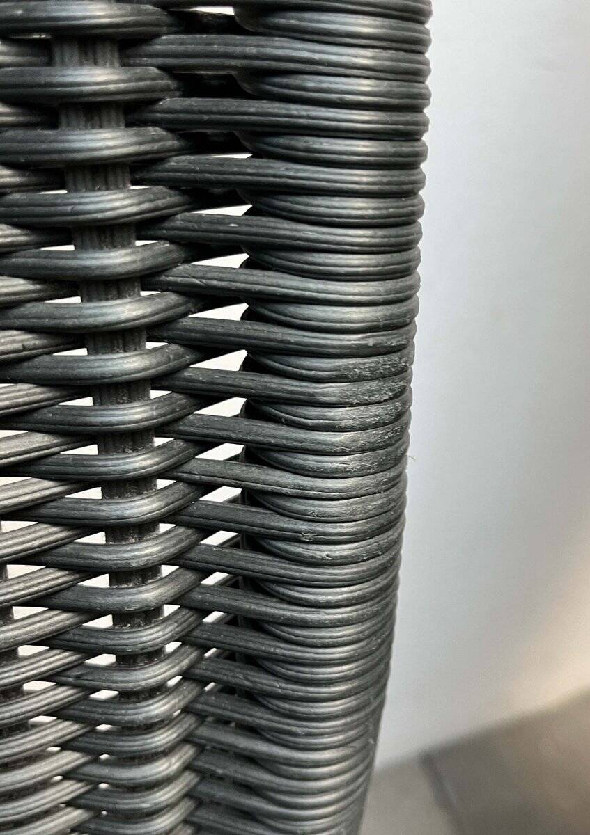 Grey German cantilever chairs B25 with leather cushions from Tecta, set of 4.