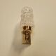 Pair of vintage brass and glass wall lights from the 1960s