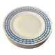 set of 5 geometric Limoges porcelain plates