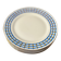 set of 5 geometric Limoges porcelain plates